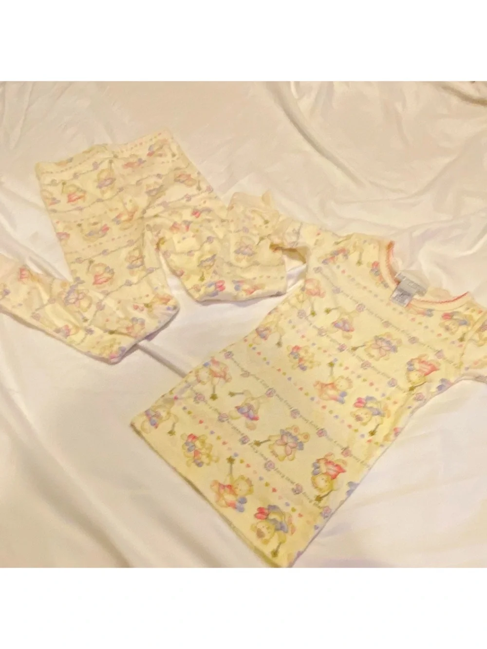 First Impressions Cream Floral Character Pajama Set